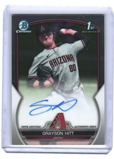 2023 Grayson Hitt Bowman Chrome 1st Bowman Auto RC #CDA-GH (H1185) $6 MAX SHIP