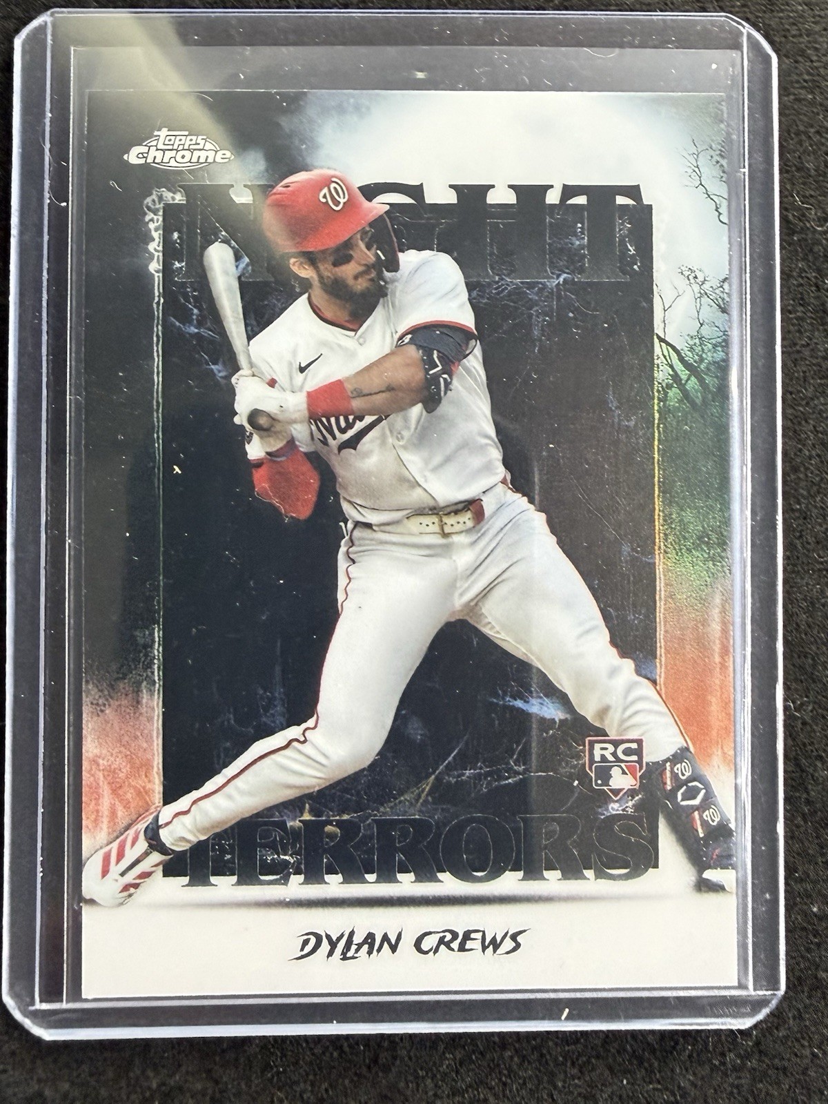 2025 Topps Chrome Update - Dylan Crews Night Terrors #NT-13, Nationals RC)