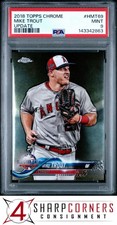 2018 TOPPS CHROME UPDATE #HMT69 MIKE TROUT ANGELS PSA 9