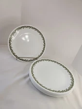 Corelle SPRING BLOSSOM Green CRAZY DAISY Set Of 8 Dinner Plate Corning 10 1/4”