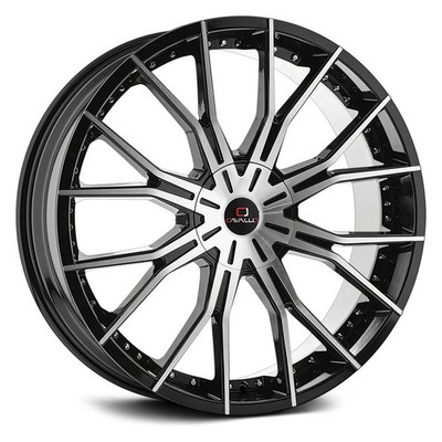 Cavallo CLV-36 Wheels 22x8.5 (38, 5x114.3, 74.1) Black Rims Set of 4
