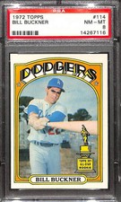 1972 TOPPS #114 BILL BUCKNER PSA 8 NM-MT 14267116 
