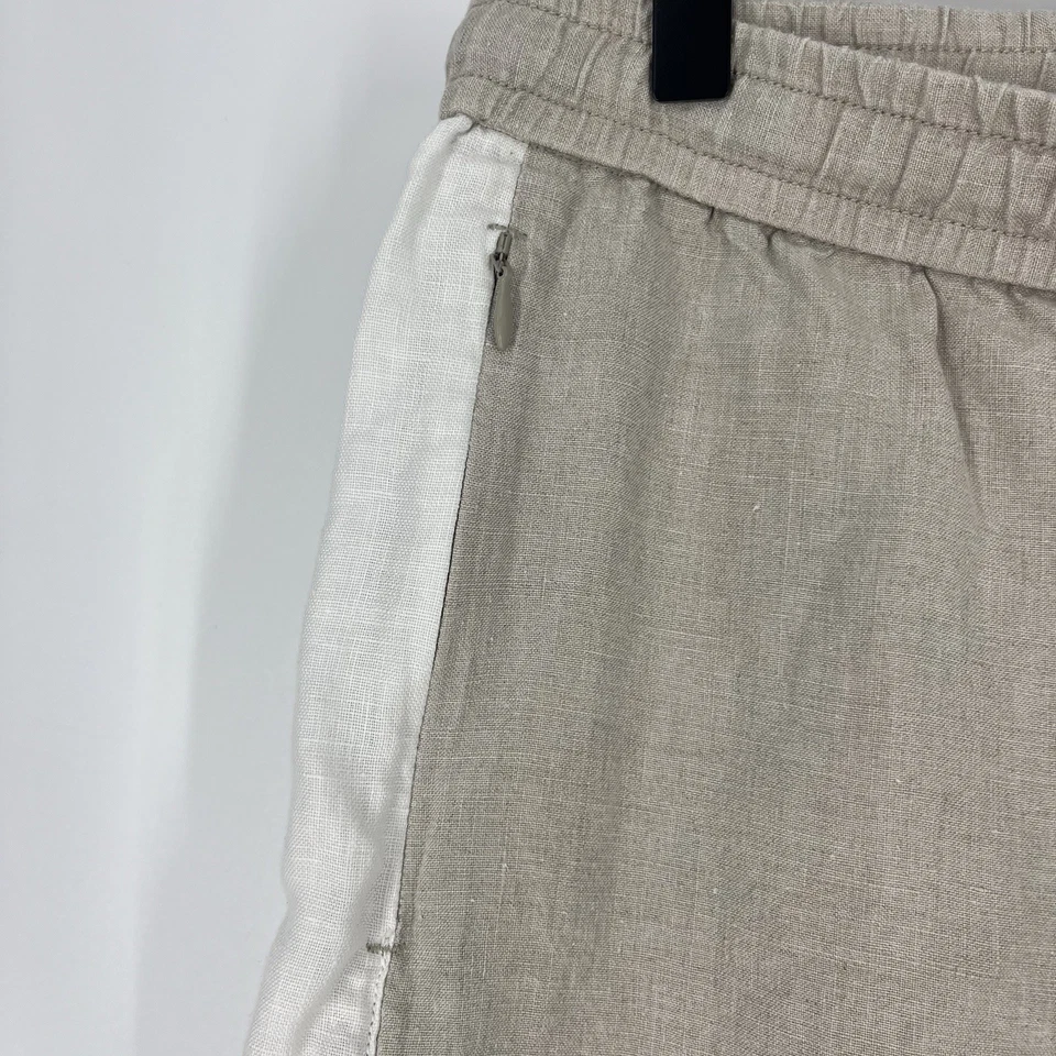 Tommy Bahama Pants Size Small Womens Khaki High Rise Linen Easy Natural Beach - Image 4 of 4