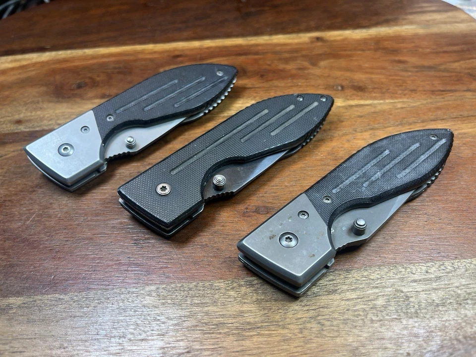 Cuchillo plegable Ka-Bar Tanto Edge Warthog negro borde combinado (lote de 3) Foto 2 de 4