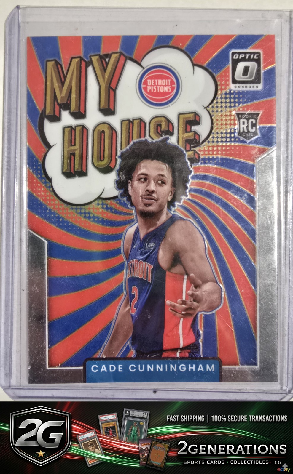 2021-22 Donruss Optic #16 Cade Cunningham My House Holo