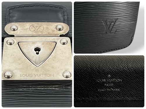 Louis Vuitton Robusto 1 Epi Bolso de Negocios Maletín Negro Logotipo en Relieve Usado - Imagen 19 de 20