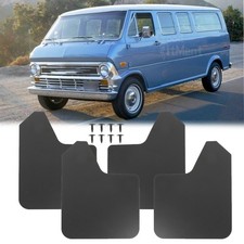 4x Mud Flaps Mudguards Fender Splash Guards Mudflaps Black Flexible For Ford Van 4x Mud Flaps Mudguards Fender Splash Guards Mudflaps Black Flexible For Ford Van