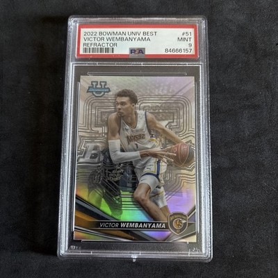 2022 Bowman University Best Victor Wembanyama Refractor PSA 9