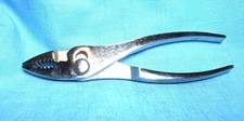 Vintage Crescent 6.5" Slip Joint Pliers G-26 Made in USA Jaw w/Knurled Handle