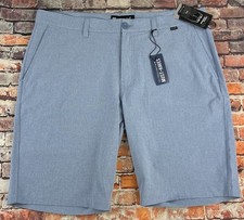Travis Mathew Beck Shorts Mens Size 38 Blue Golf Performance Stretch New