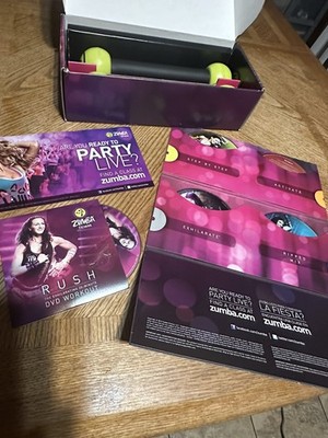 Zumba Fitness Exhilarate Body Shaping System 5 DVD Set Toning Sticks  Guide