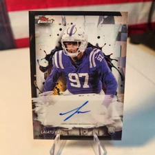 2024 Finest Laiatu Latu Rookie Auto Rookie #RFA-LL Colts