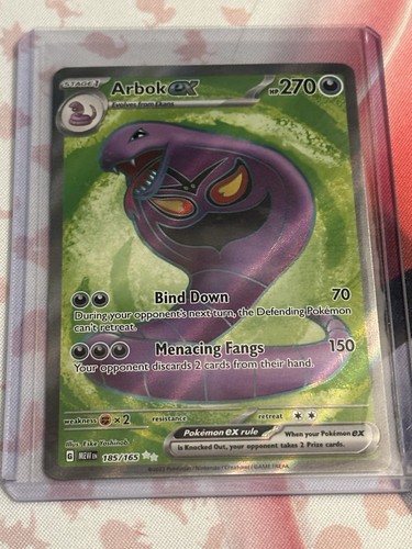 Arbok ex 185/165 Sv: Scarlet & Violet 151 Holo NM Ultra Rare (nice centering) - 第 1/2 張圖片