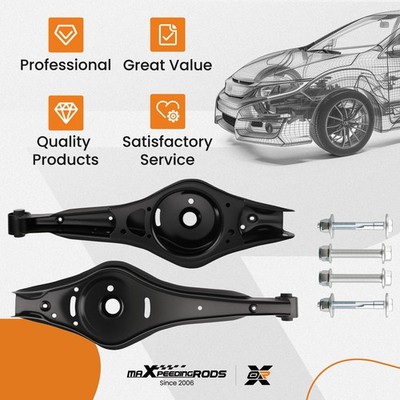 2X QUERLENKER HINTEN UNTEN +SCHRAUBEN FOR AUDI A3 VW GOLF 5 6 PASSAT TOURAN EOS