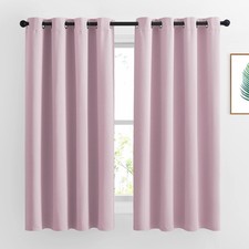 NICETOWN Blackout Curtains for Girls Room 52"W x 63"L Pack of 2 , Baby Pink