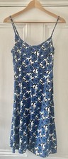 Cassie Byrnes X Uniqlo Women’s Blue Floral Sleeveless Cami Slip Dress S/M UK 10