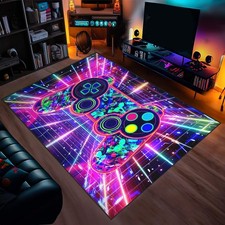 Gaming Rug for Boys Bedroom Decor - Gamer Area Rug Video Game Gaming Carpet f...