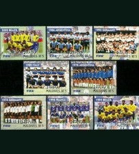 Maldives 2004 - 2004 World Cup Set of 8 (1974-2002 Final Winning Teams) - MNH