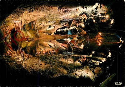 Ansichtskarte:: Les Grottes De Lacave, La Ville Engloutie, Höhle