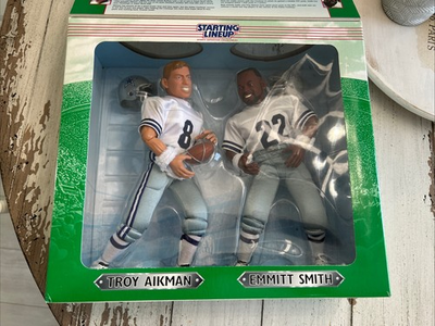 #ad #ad STARTING LINEUP 1997 NFL Dallas Cowboys Emmitt Smith Troy Aikman 12quot; Figures $39.99