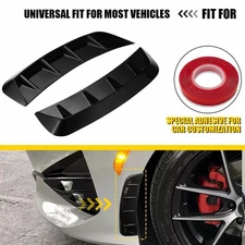 Side Fender Vent Cover Glossy Double-sided black Car Adhesive Accessories Pair