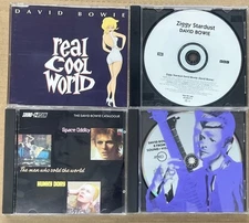 DAVID BOWIE CD LOT - REAL COOL WORLD SINGLE/8 FROM SOUND + VISION/THE CATALOGUE