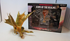 Adult Golden Dragon - D D Icons of the Realm w/ Box 2021 Wizkids TTRPG Figure