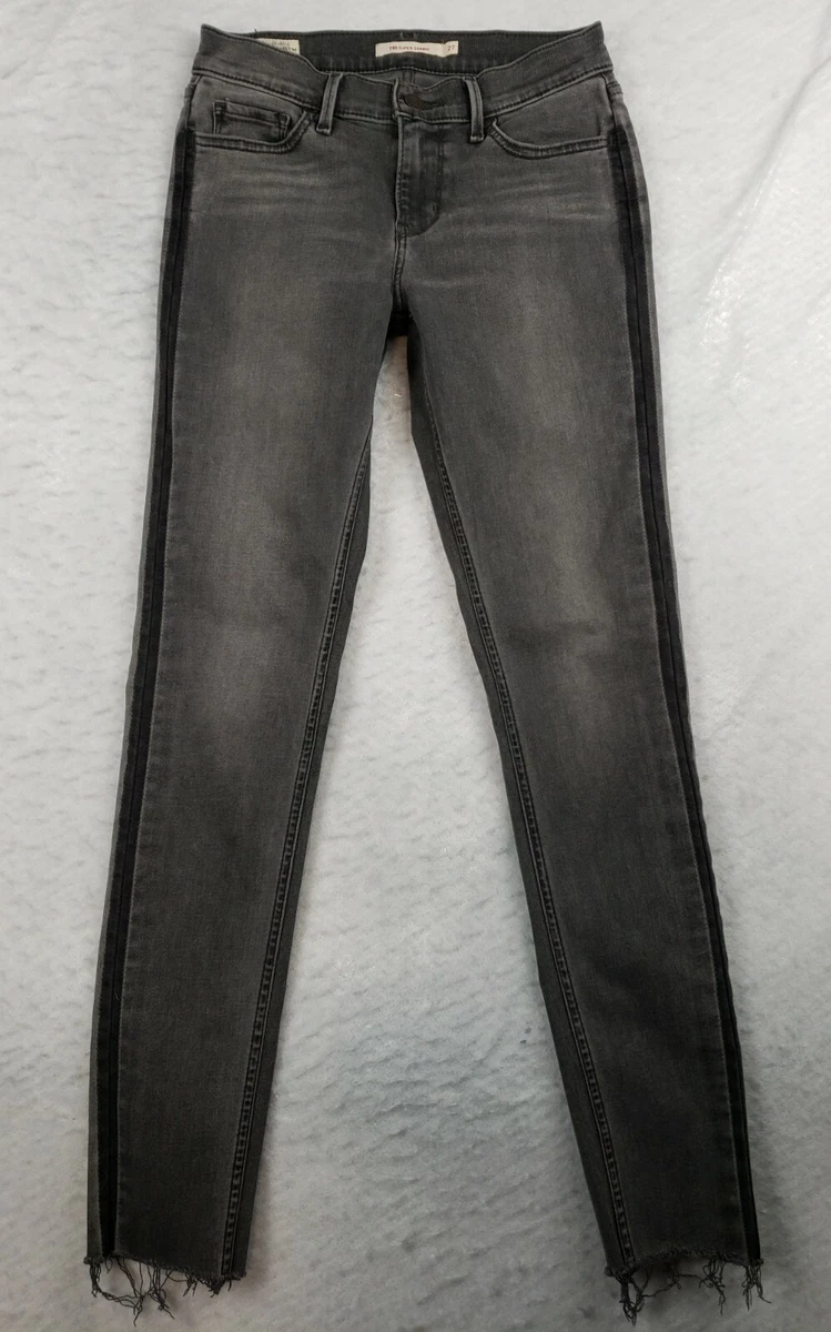 Levi s Premium Jeans Women s Size 27 Denim 710 Super Skinny Gray