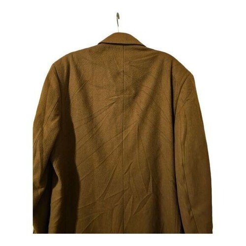 JOS A. BANK Camel Wool Trench Coat - Size 42R - Picture 7 of 10