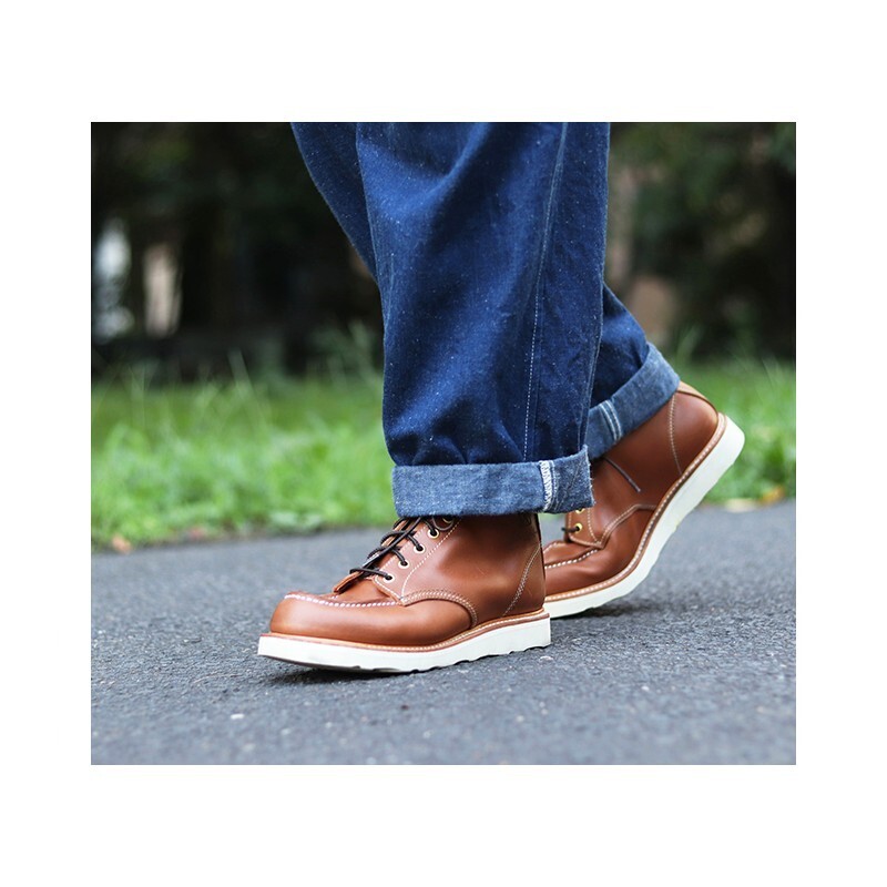 John Lofgren Moc toe boot Whiskey Cavalier Size 8 View 6