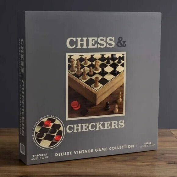 Chess and Checkers Deluxe Board Game