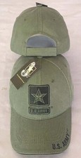US Army Logo OLIVE DRAB Veteran Cap Hat U.S. Military Retired Armed Forces Vet
