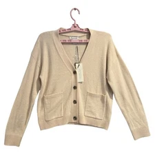 Rachel Zoe Women's Long Sleeve V-Neck Cardigan Sweater with Pocket, Size M