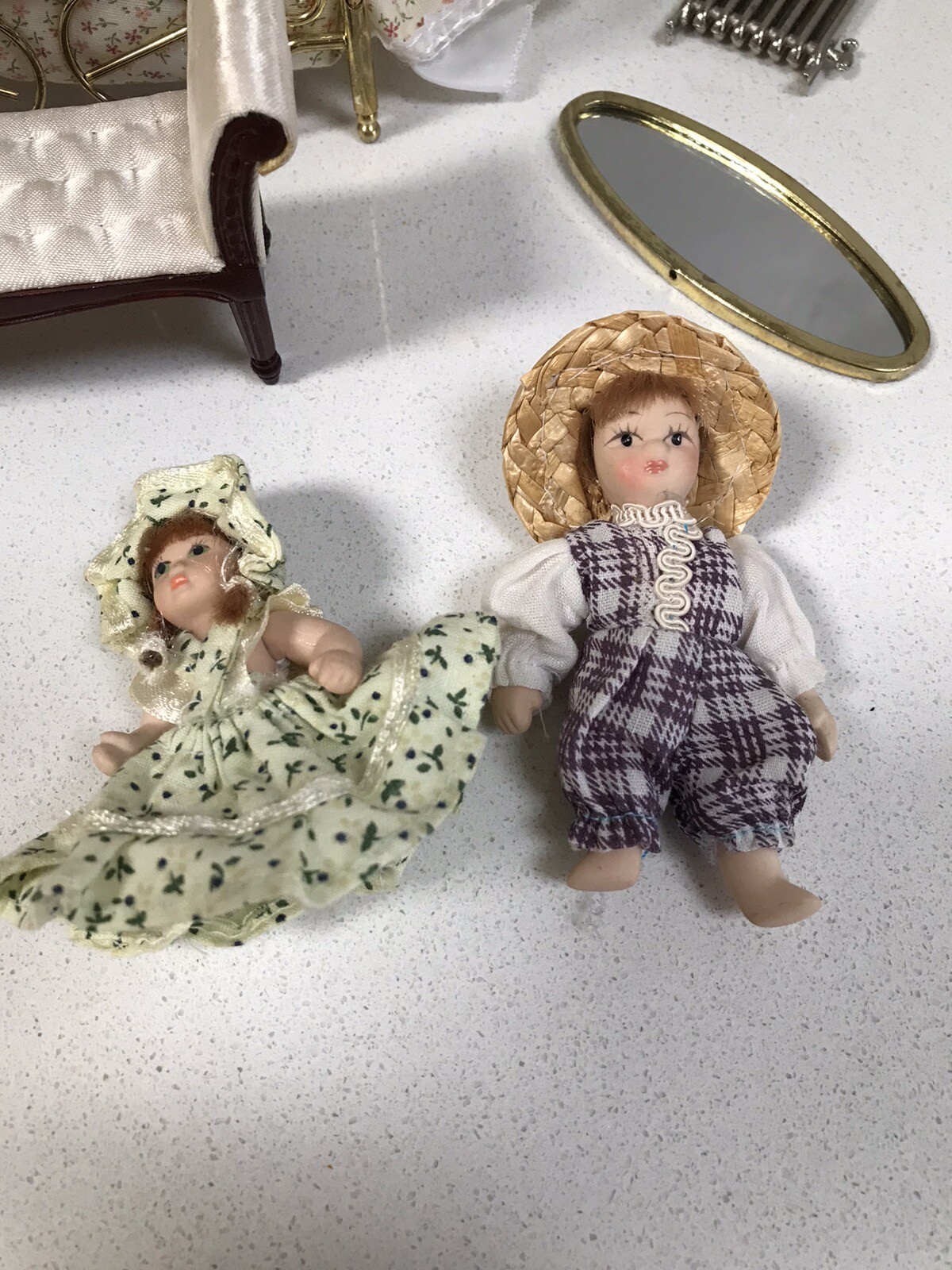 Miniature Dolls House Bedroom Set with Accessories eBay