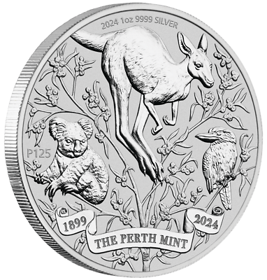 THE PERTH MINT'S 125TH ANNIVERSARY 2024 1oz SILVER Mint State $1
