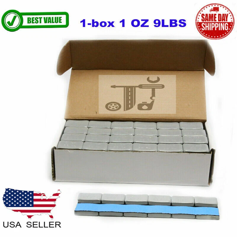 3 box 1/4,1/2,1 OZ GREY WHEEL WEIGHTS STICK-ON ADHESIVE TAPE 27 LBS LEAD-FREE - Image 2 of 4