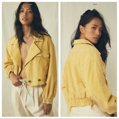 Free People Sure Thing Corduroy Bomber 