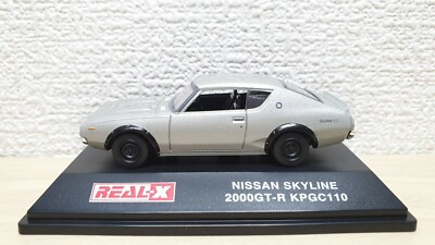 1/72 Real-X NISSAN SKYLINE 2000GT-R KPGC110 KENMERI SILVER diecast