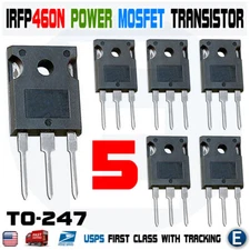 5pcs IRFP460 IRF460 Power MOSFET N-Channel Transistor IRFP460n 20A 500V TO-247