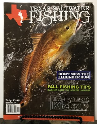 Texas Saltwater Fishing Flounder Run Fall Tips Trout Nov 2015 FREE SHIPPING JB