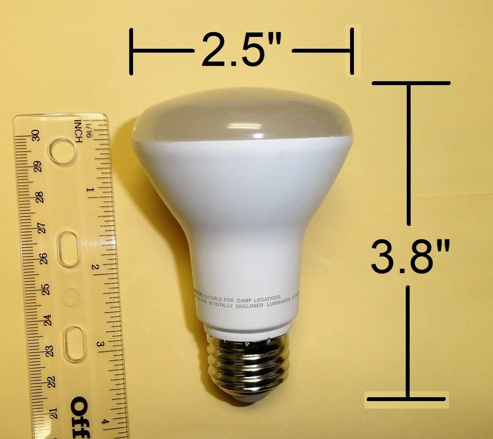4 LED Light Bulbs, Dimmable, Small BR20 5.5W (50W) New OP-BR20DG-5.5W-27 - Image 2 of 4