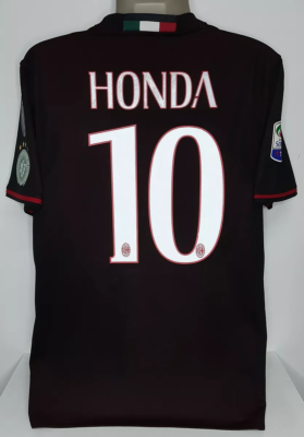 16-17 AC MILAN HONDA 10番　adidas M size赤黒 Adidas M 2016-17 AC Milan Home Soccer Football Jersey #10