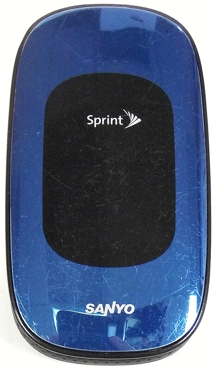 Sanyo Vero SCP-3820 - Black and Blue ( Sprint ) Rare Flip Cell