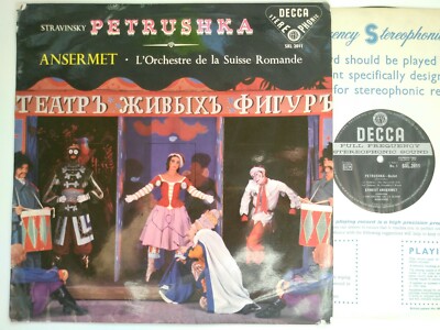 ANSERMET CONDUCTS STRAVINSKY PETRUSHKA OSR DECCA SXL 2011