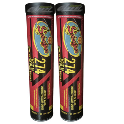 Schaeffer's Oil Moly EP Synthetic Plus Waterproof Grease (2 tubes) #274 NLGI#00