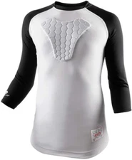 McDavid Youth HEX Chest Protector, Heart-Guard, Sternum Protection Raglan Medium
