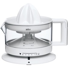 Braun Electric Citrus Juicer 350ml Orange Lemon Press Adjustable Pulp White