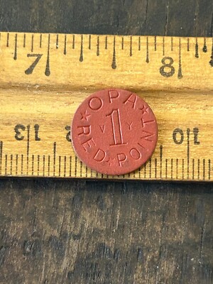 WWII OPA RED POINT RATION TOKEN (VY 1) | eBay
