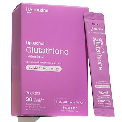 Haroutine Liposomal Glutathione Powder 125mg L-Glutathione Sugar-Free Flavore...