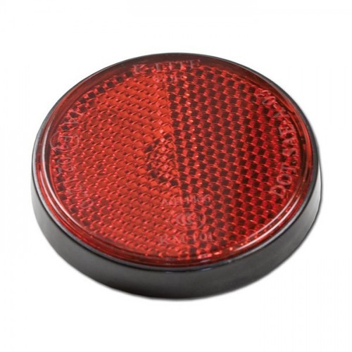 Red Universal Reflector Rear Red Motorcycle Car Round 60mm | eBay